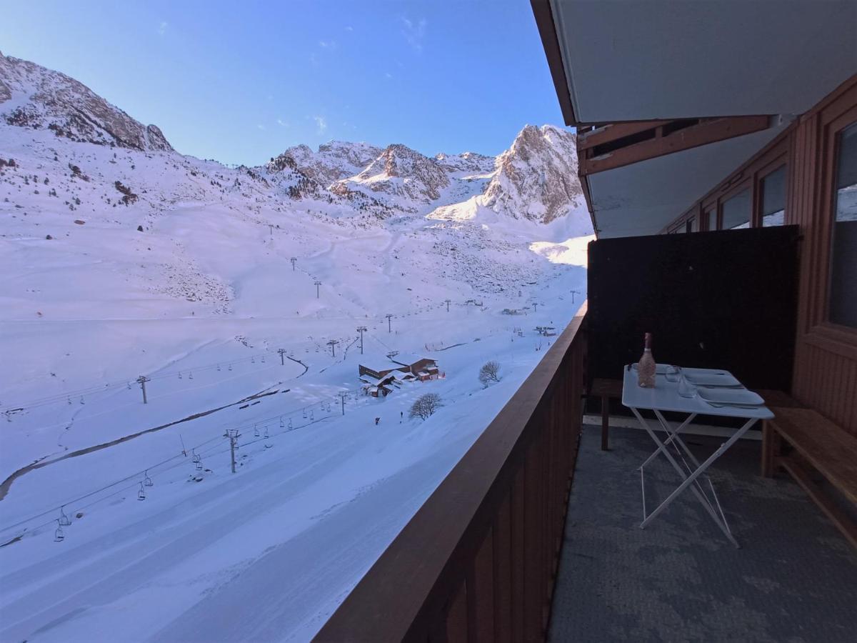 Superbe 3 Pieces Vue Panoramique Pied Des Pistes Apartment La Mongie Luaran gambar